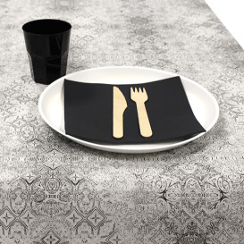 Nappe en papier 1x1m "Mosaïque" Noir 40g/m² (400 Utés)