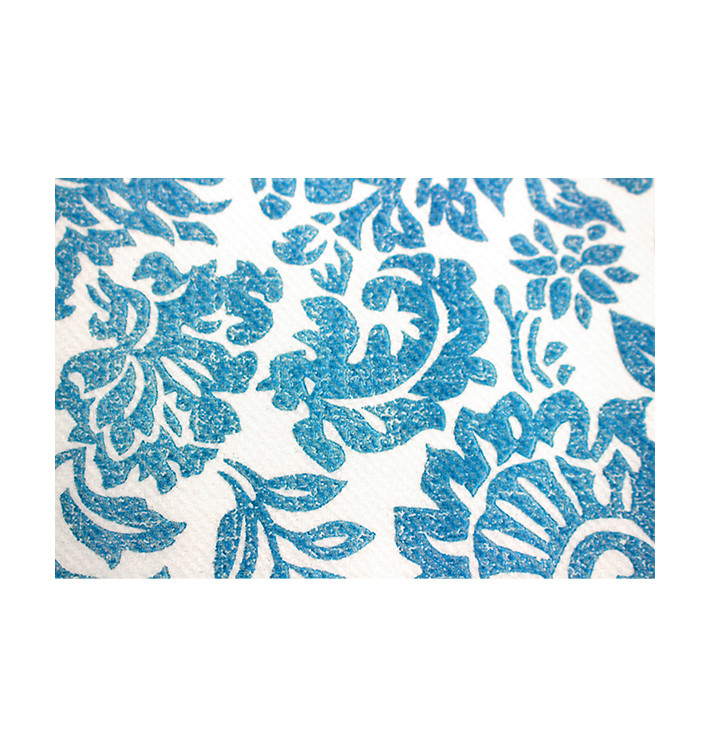 Nappe Rouleau en Airlaid 1,2x25m "Versailles" Turquoise 50g/m² (1 Utés)