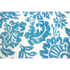 Nappe Rouleau en Airlaid 0,4x48m "Versailles" Turquoise 50g/m² P30cm (1 Uté)