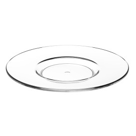 Assiette Sous Tasse Réutilisable SAN pour Tasse “Cappuccino” Transparent 166ml (6 Utés)