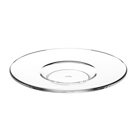 Assiette Sous Tasse Réutilisable SAN pour Tasse “Expresso” Transparent 80ml (6 Utés)