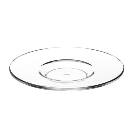 Assiette Sous Tasse Réutilisable SAN pour Tasse “Expresso” Transparent 80ml (36 Utés)