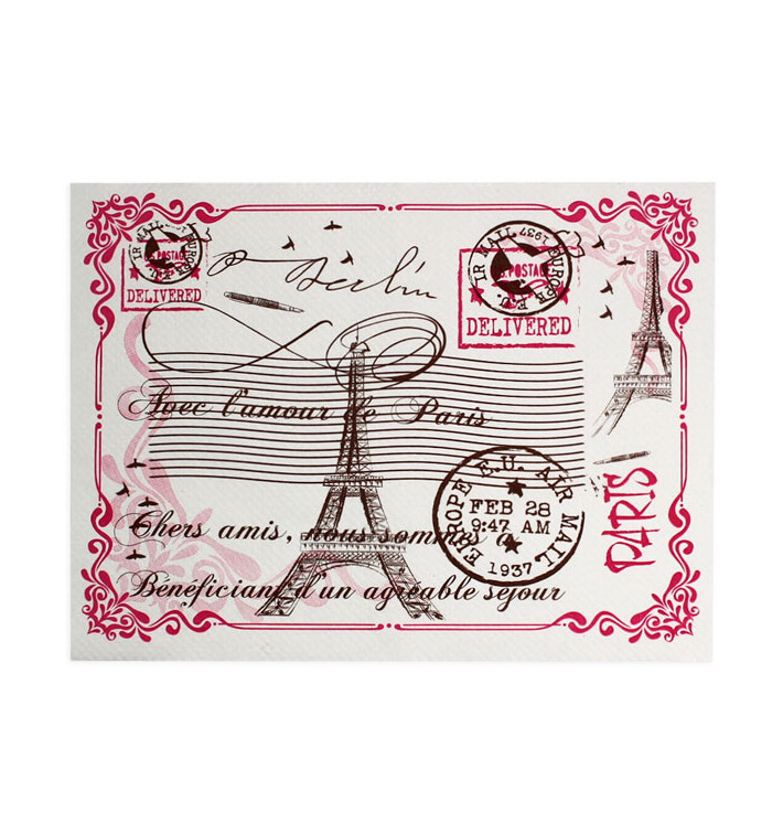 Set de Table en Papier Blanc "Paris" 30x40cm 40g/m² (1.000 Utés) Set de Table en Papier Blanc "Paris" 30x40cm 40g/m² (1.000 Utés)