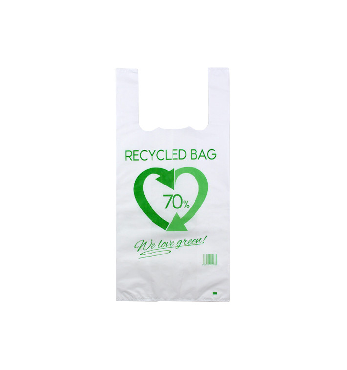 Sac à Bretelles 70% Recyclé 42x53cm 50µm (800 Utés) Sac à Bretelles 70% Recyclé 42x53cm 50µm (800 Utés)