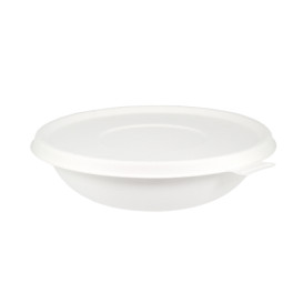Couvercle Canne à Sucre Blanc pour Bol 710 et 1360ml (50 Utés)