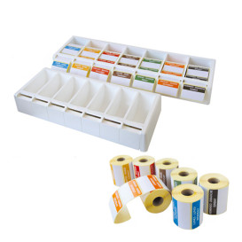 Distributeur ABS pour Rouleaux Adhésifs Blanc 49,5x19,5x7,5cm (1 Uté)