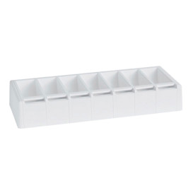 Distributeur ABS pour Rouleaux Adhésifs Blanc 49,5x19,5x7,5cm (1 Uté)