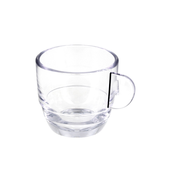 Tasse Réutilisable Durable SAN “Expresso” Transparente 80ml (6 Utés)