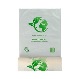 Rouleau de sacs plastique 100% compostable 25x37 cm (500 Utés)
