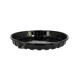 Boîte à Tarte Plastique et Couvercle OPS Ø24x6,5cm (60 Utés)