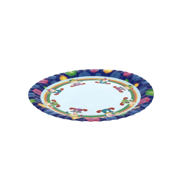Assiette carton Clown 23cm (8 Unités) Assiette carton Clown 23cm (8 Unités)