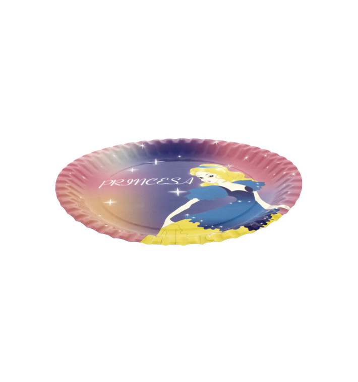 Assiette carton princesse 23cm (8 Unités) Assiette carton princesse 23cm (8 Unités)