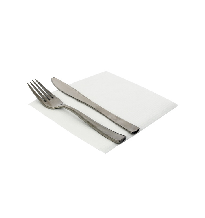 Serviette Papier Blanc 33x33cm 1 épaisseur (4.800 Unités) Serviette Papier Blanc 33x33cm 1 épaisseur (4.800 Unités)