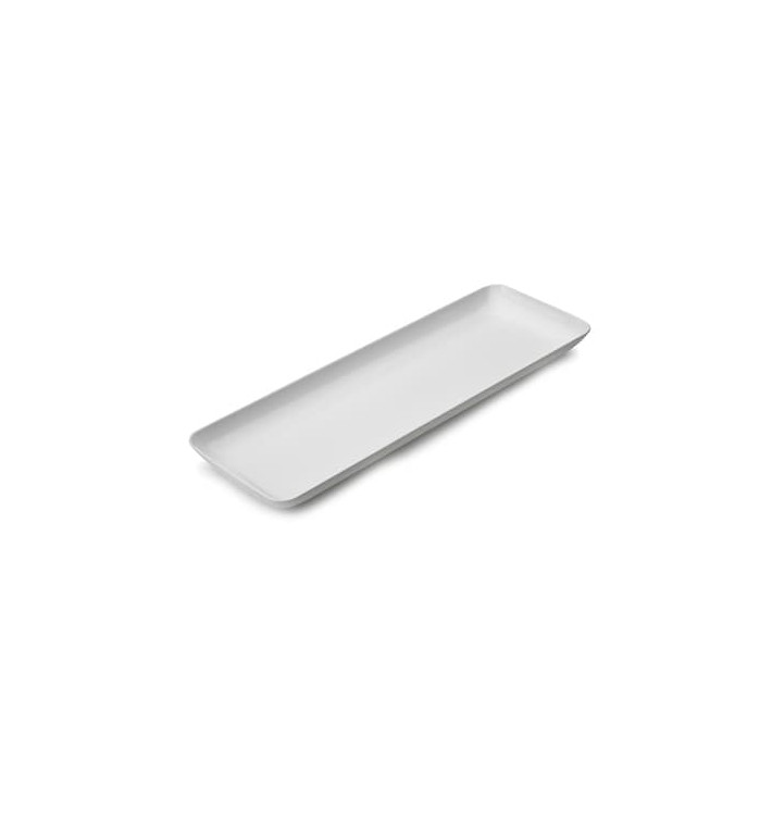 Plateau Rectangulaire Blanc 6x19cm 