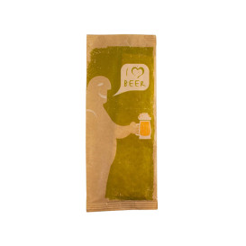 Enveloppe Porte-Couverts avec Serviettes "I Love Beer" (125 Utés)