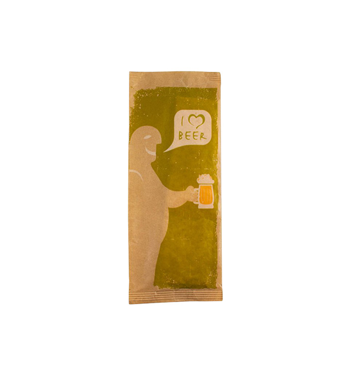 Enveloppe Porte-Couverts avec Serviettes "I Love Beer" (125 Utés) Enveloppe Porte-Couverts avec Serviettes "I Love Beer" (125 Utés)