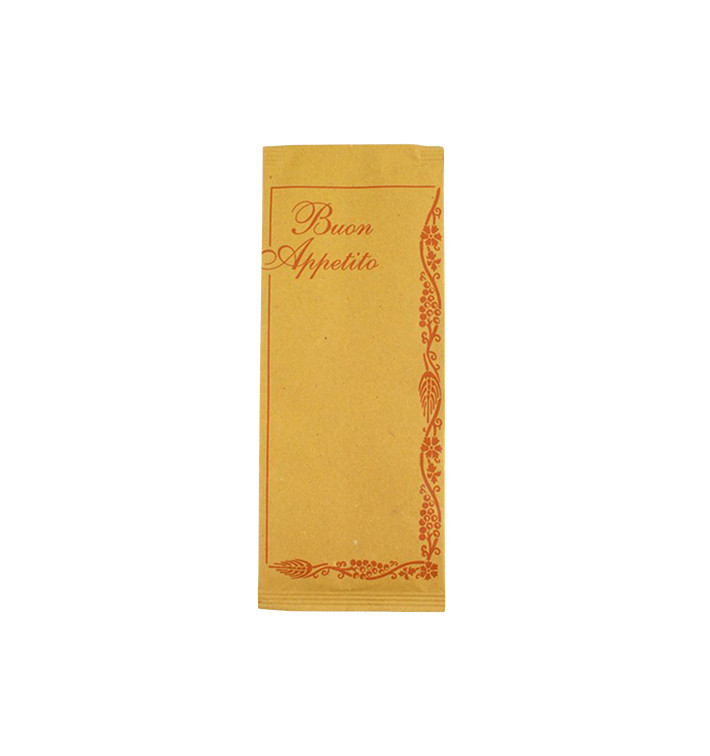 Enveloppe Porte-Couverts avec Serviettes "Buon Appetito" (1000 Utés) Enveloppe Porte-Couverts avec Serviettes "Buon Appetito" (1000 Utés)