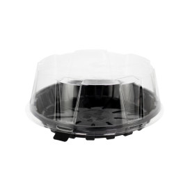 Plateau à Gâteaux APET Noir Ø16cm (10 Utés)