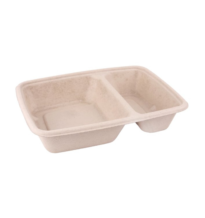 Boîte Canne à Sucre PLA 2C 820ml 23x18x3cm (75 Utés) Boîte Canne à Sucre PLA 2C 820ml 23x18x3cm (75 Utés)