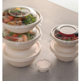 Couvercle Dôme en Plastique rPET Cristal Ø21x3cm (150 Utés)