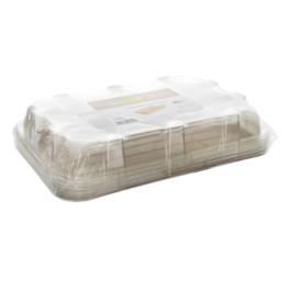 Plateau Canne à Sucre et couvercle 46x30x11cm (5 Utés)