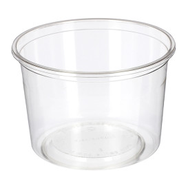 Récipient Compostable PLA Transparent 480ml (600 Utés)