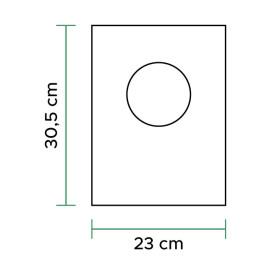 Sac Plastique 100% Compostable 23x30,5cm (2.000 Utés)