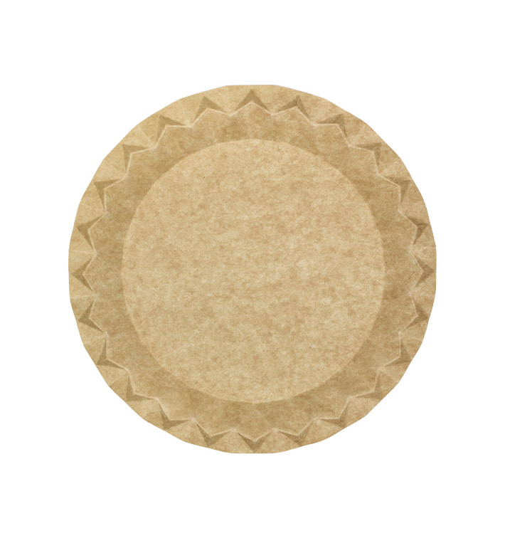 Assiette en Carton Kraft “Flower” Ø23cm 245g/m² (600 Utés)