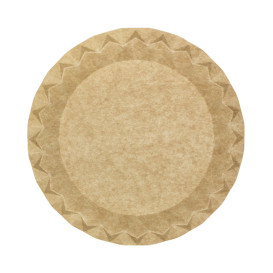 Assiette en Carton Kraft “Flower” Ø23cm 245g/m² (50 Utés)