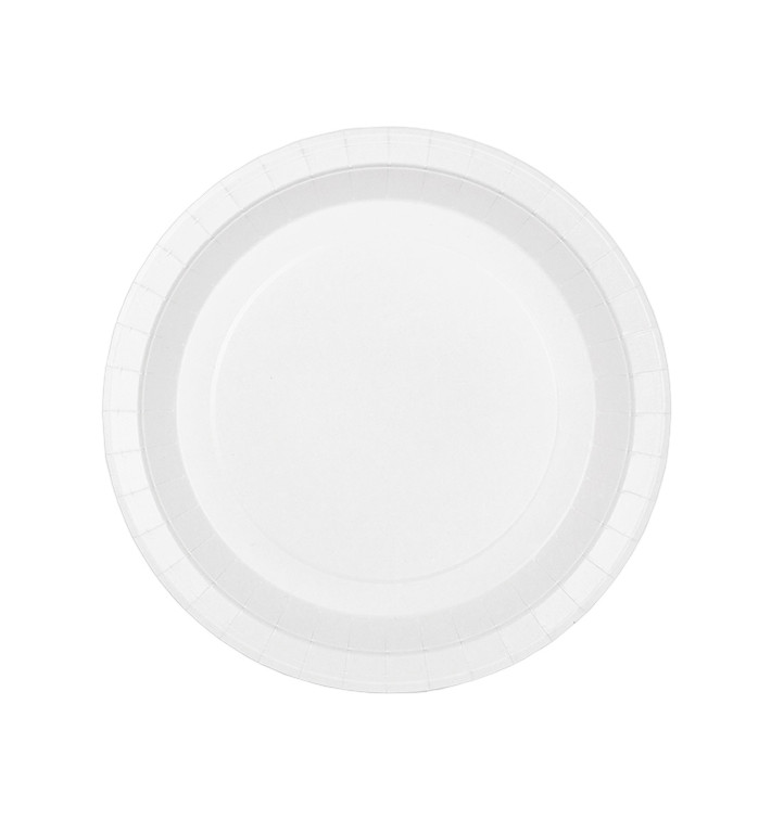 Assiette en Carton Ronde Ingraissable Blanc Ø22cm 200g/m² (400 Utés) Assiette en Carton Ronde Ingraissable Blanc Ø22cm 200g/m² (400 Utés)