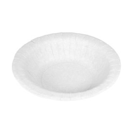 Assiette Creuse en Carton Ingraissable Blanc Ø19cm 250g/m² (50 Utés)