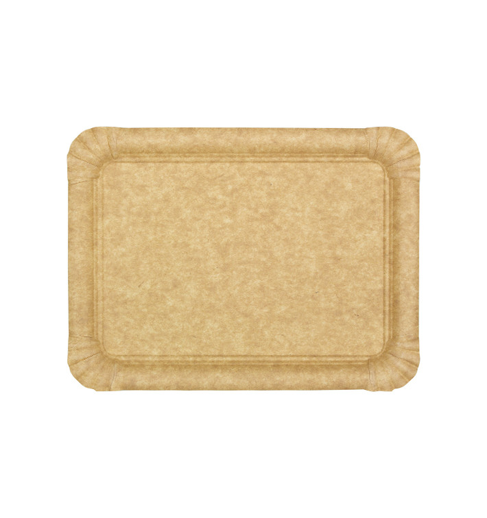 Plat en Carton Kraft "Flower" 18x24cm 345g/m² (50 Utés) Plat en Carton Kraft "Flower" 18x24cm 345g/m² (50 Utés)