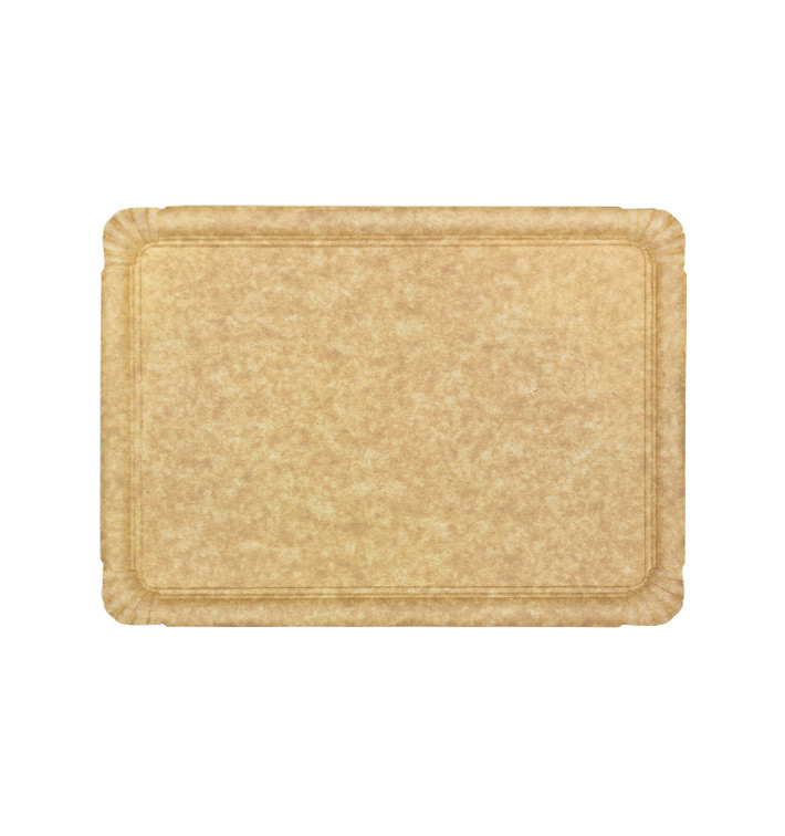 Plat en Carton Kraft "Flower" 25x34cm 390g/m² (50 Utés) Plat en Carton Kraft "Flower" 25x34cm 390g/m² (50 Utés)