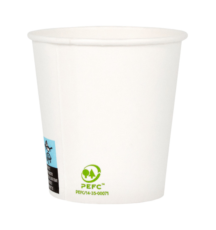 Gobelet Carton Blanc 4Oz/120ml Ø6,2cm (80 Utés)