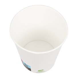 Gobelet carton blanc AirCup - 350 ml - 9 cm x 6 cm x 11 cm.