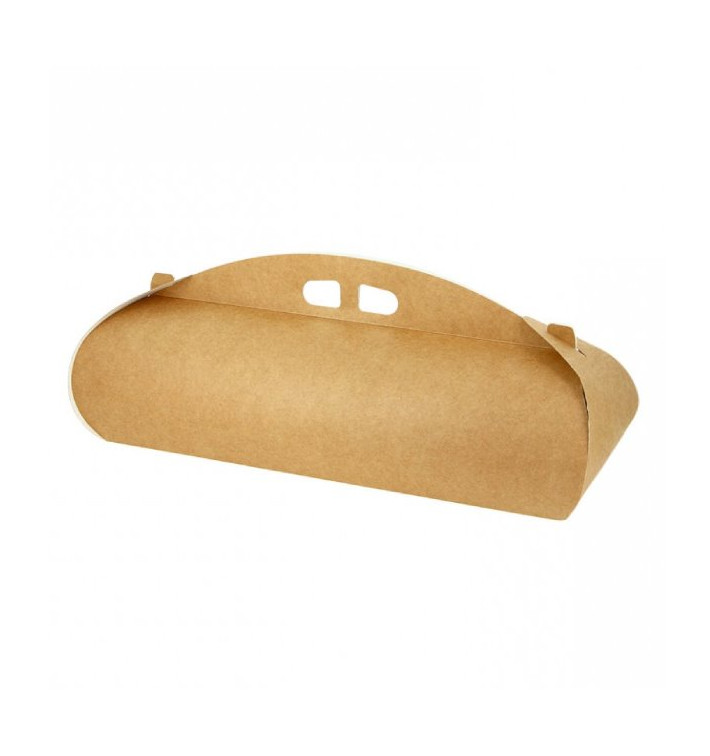 Boîte à Bûche de Noël Kraft 35x10x10cm (100 Utés)