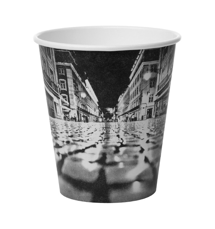 Gobelet Carton 6oz/180ml Parisien Ø8,0cm (50 Utés) Gobelet Carton 6oz/180ml Parisien Ø8,0cm (50 Utés)