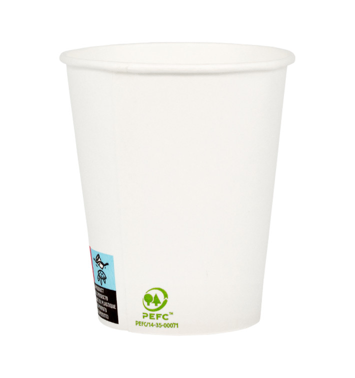 Gobelet Carton Blanc 9Oz/280ml Ø8,0cm (1.000 Unités) Gobelet Carton Blanc 9Oz/280ml Ø8,0cm (1.000 Unités)