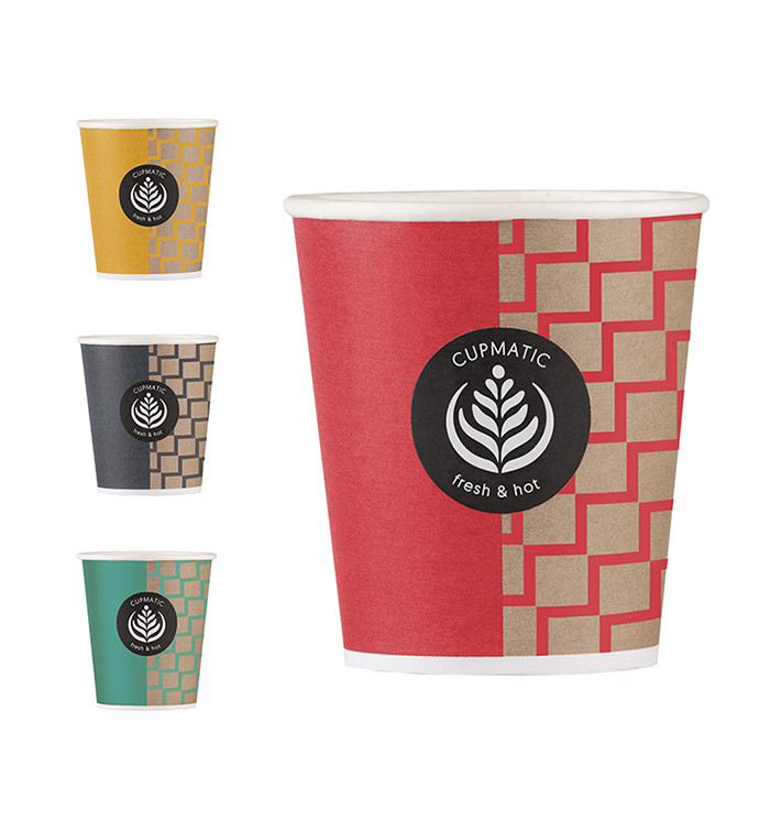 Gobelet Carton Cupmatic 9Oz/280ml Ø8,0cm (1000 Utés) Gobelet Carton Cupmatic 9Oz/280ml Ø8,0cm (1000 Utés)