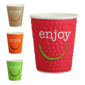 Gobelet Carton "Enjoy" 9Oz/270 ml Ø8,0cm (30 Unités)