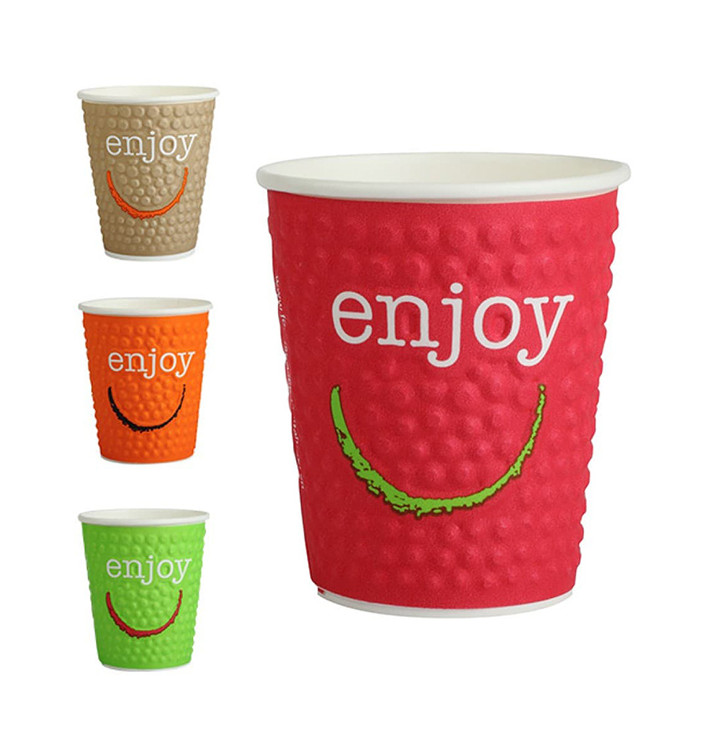 Gobelet Carton "Enjoy" 12Oz/360ml Ø9,0cm (680 Unités) Gobelet Carton "Enjoy" 12Oz/360ml Ø9,0cm (680 Unités)