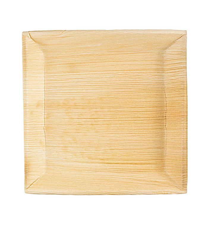 Assiette carrée en Feuilles de Palmier 27x27cm (60 Unités) Assiette carrée en Feuilles de Palmier 27x27cm (60 Unités)