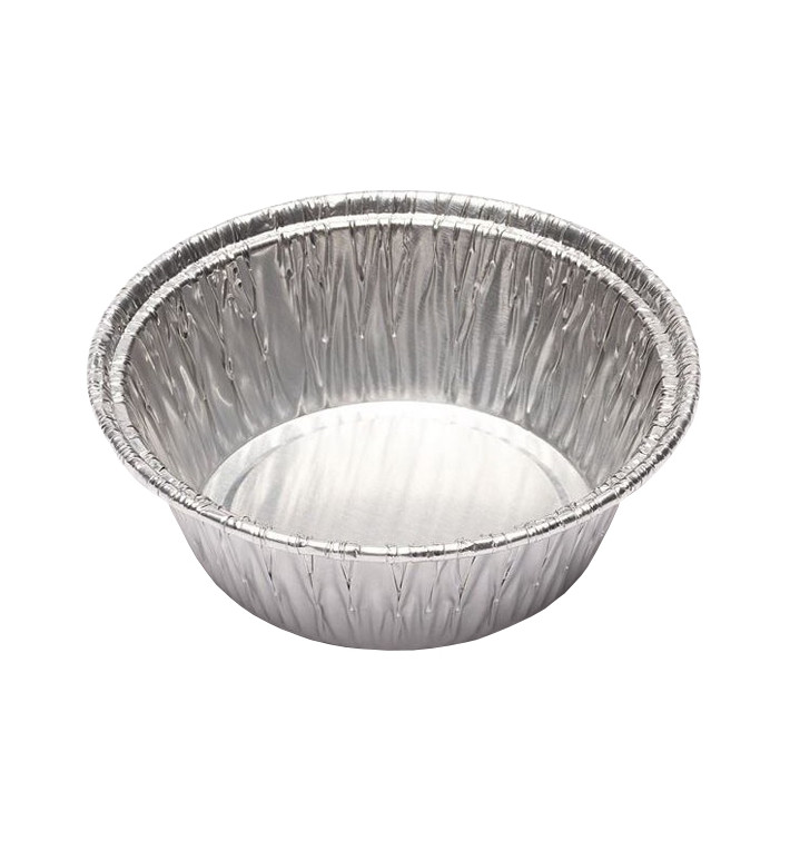 Moule Aluminium Rond Tartelette 60ml (200 Unités) Moule Aluminium Rond Tartelette 60ml (200 Unités)