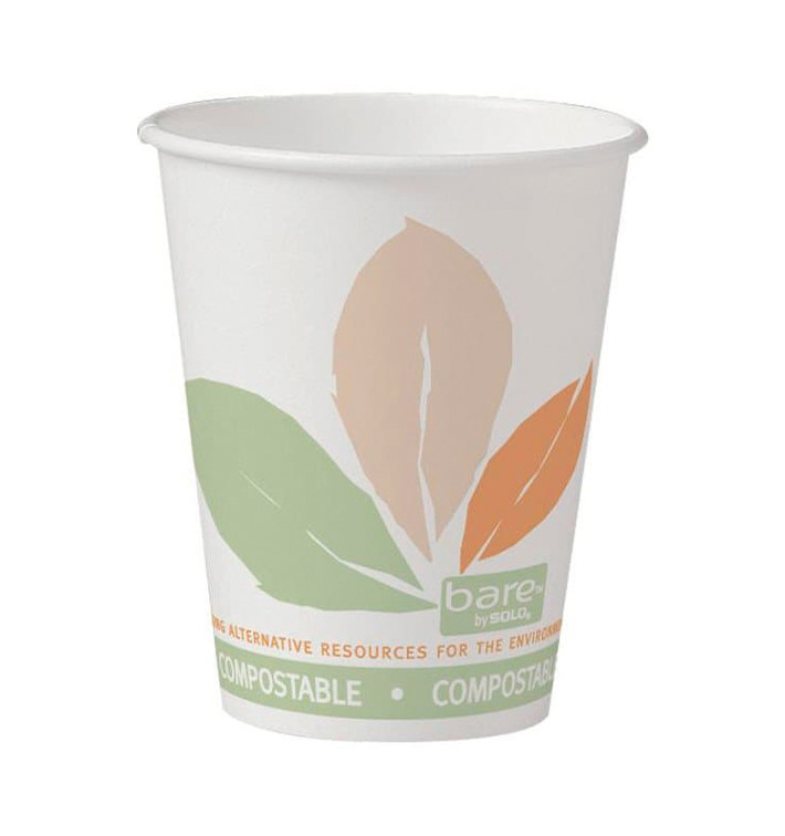 Gobelet Carton PLA Bare 8Oz/240ml Ø8,0cm (1.000 Unités) Gobelet Carton PLA Bare 8Oz/240ml Ø8,0cm (1.000 Unités)