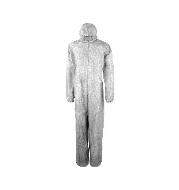 Combinaison TNT PP Capuche et Fermeture Eclair Taille M 35g (1 Uté) Combinaison TNT PP Capuche et Fermeture Eclair Taille M 35g (1 Uté)