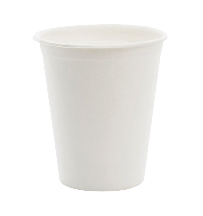 Gobelet en Canne à Sucre Blanc 260ml (200 Utés) Gobelet en Canne à Sucre Blanc 260ml (200 Utés)