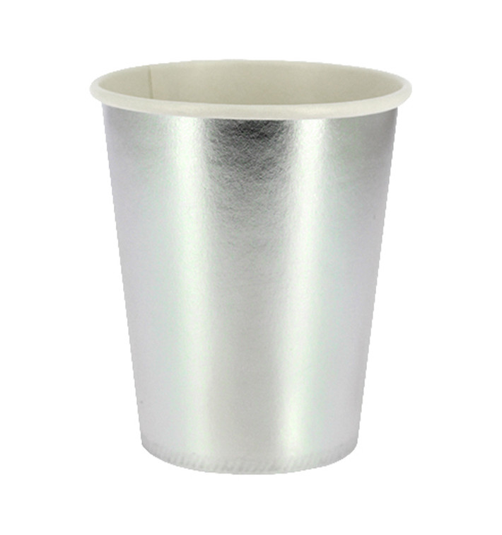 Gobelet Carton Argent 9Oz/240ml Party (10 Unités)