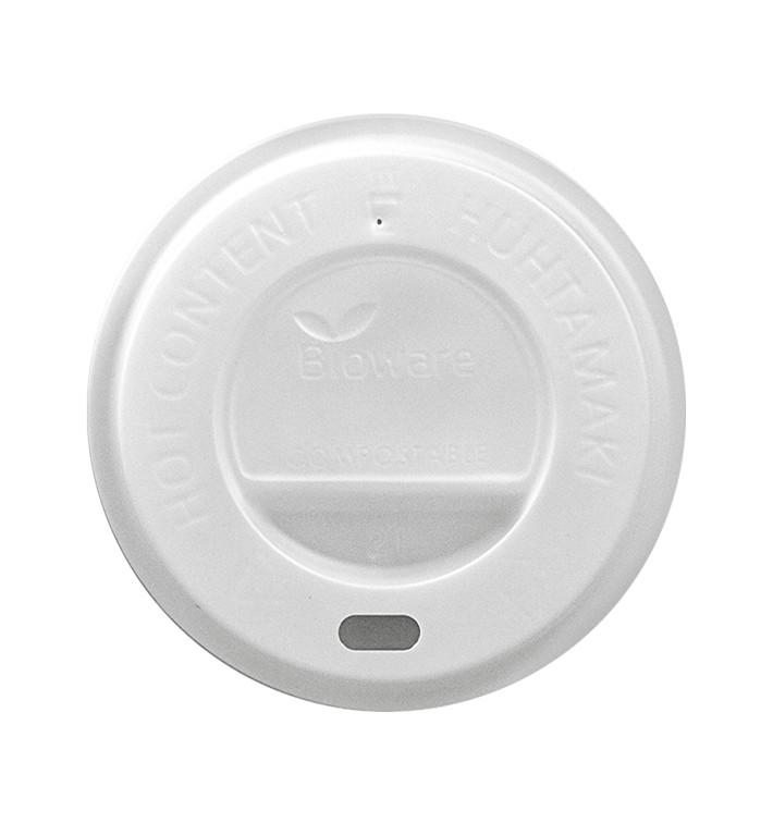 Couvercle en CPLA pour Gobelet Carton 8Oz/9Oz/12Oz Ø8,0cm (100 Utés) Couvercle en CPLA pour Gobelet Carton 8Oz/9Oz/12Oz Ø8,0cm (100 Utés)