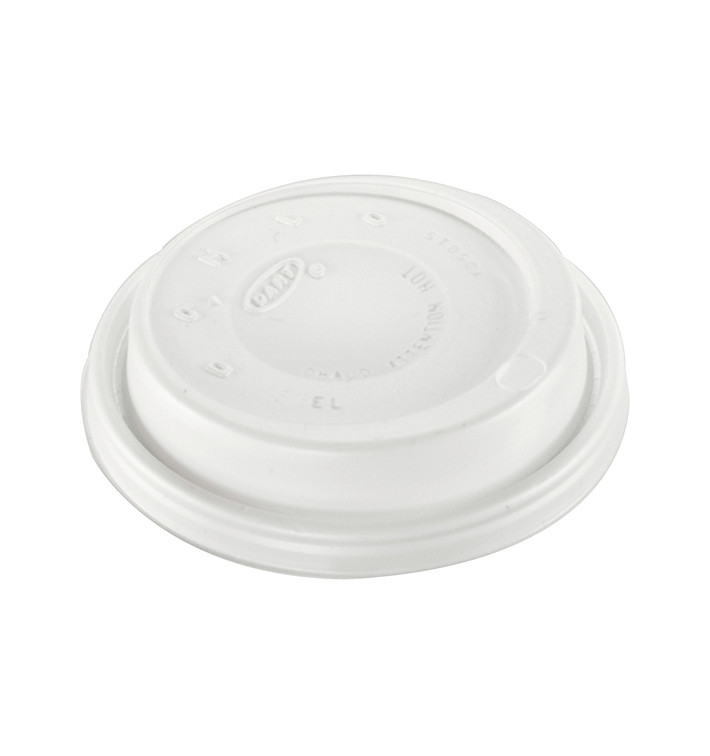Couvercle plastique PS "Cappuccino" Blanc Ø8,6cm (100 Unités) Couvercle plastique PS "Cappuccino" Blanc Ø8,6cm (100 Unités)