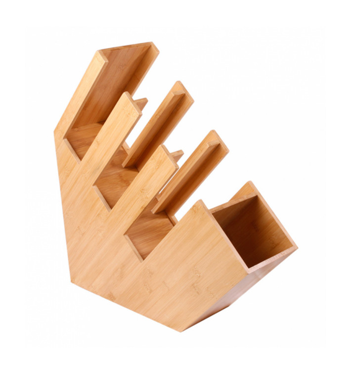 Organisateur Gobelet, Couvercle, Paille Bambou 14x50x50cm (2 Utés) Organisateur Gobelet, Couvercle, Paille Bambou 14x50x50cm (2 Utés)